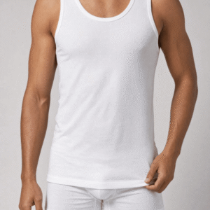 Classic Cotton Vest – White (Single)